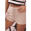 Dámské bavlněné šortky 63519 s tkaničkou (Velikost UNI, Barva Béžová)