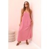 Dlouhé šaty Onyx (Velikost UNI, Barva Růžová - tmavě)