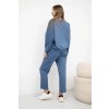 Dámská viskózová souprava  Esme - mikina + tepláky (Velikost UNI, Barva Modrá)