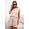 Dámská souprava ART2018 - halenka + kraťasy (Velikost UNI, Barva Béžová)