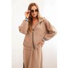 Dámská souprava 00103 s viskózou a rozepínací mikinou (Velikost UNI, Barva Béžová)