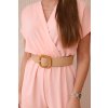 Kombinéza s ozdobným páskem v pase Dora (Velikost UNI, Barva Růžová - světle)