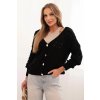 Dámský svetr ART9083 s výstřihem do V (Velikost UNI, Barva Černá)