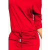 Sportovní šaty se vázáním a kapsami - červené 13-96 (Velikost XS, Barva Červená)