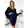 Numoco dámské šaty 402-1 (Velikost S/M, Barva Modrá)