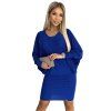 Numoco dámské šaty 402-6 (Velikost S/M, Barva Modrá)