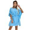 Numoco dámské šaty SOFIA 287-26 (Velikost 2XL/3XL, Barva Modrá - světle)