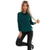Numoco Business halenka s dlouhým rukávem a zavazováním vpředu - zelená 140-24 (Velikost XS, Barva Zelená)