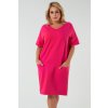 Šaty Italian Fashion Stella kr.r. (Velikost S, Barva Růžová)