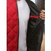 Pánská bunda prošívaná bomber jacket burgundská červeň Dstreet TX2209 (Velikost M, Barva Bordó)