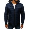 Pánská bunda prošívaná bomber jacket tmavě modrá Dstreet TX2228 (Velikost M, Barva Modrá)