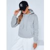 Dámská mikina BASIC s kapucí Dstreet BY0155 (Velikost S, Barva Šedá - světle)