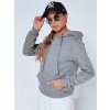 Dámská mikina BASIC s kapucí Dstreet BY0155 (Velikost S, Barva Šedá - světle)