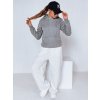Dámská mikina BASIC s kapucí Dstreet BY0155 (Velikost S, Barva Šedá - světle)