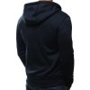 Pánská mikina rozepínací s kapucí černá BX2192 (Velikost M, Barva Černá)