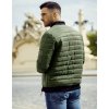 Pánská bunda prošívaná bomber jacket zelená Dstreet TX2211A (Velikost M, Barva Zelená)