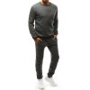 Pánská tepláková souprava tmavě šedá AX0376 (Velikost M, Barva Šedá - tmavě)