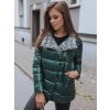 Dámská bunda DELSY zelená Dstreet TY2348 (Velikost S, Barva Zelená)