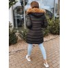 Dámská dlouhá prošívaná zimní bunda s kapucí Dstreet TY3095 (Velikost S, Barva Černá)