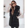 Dámská prošívaná vesta TOLIS černá Dstreet TY3297 (Velikost S, Barva Černá)