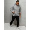 Pánská mikina s kapucí Barva světle šedá DSTREET BX5514 (Velikost M, Barva Šedá - světle)