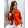 Dámská košile bunda SILLY LILLY Barva oranžová DSTREET TY3605 (Velikost S, Barva Oranžová)