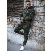 Pánský teplákový souprav camo zelená barva Dstreet AX0622z (Velikost M, Barva Zelená)