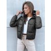 Dámská prošívaná bunda KHALEESI Barva tmavě šedá DSTREET TY3875 (Velikost S, Barva Šedá - tmavě)
