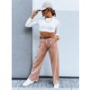 Dámské kalhoty casual EMERALD DSTREET UY1692 (Velikost S, Barva Hnědá)