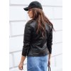 Dámská koženová bunda GLIMMERS DSTREET TY3959 (Velikost S, Barva Černá)