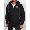 Pánská prošívané bunda Barva černá DSTREET TX4638 (Velikost M, Barva Černá)