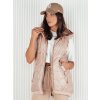 Dámská prošívaná vesta COLINE Barva Bílý DSTREET TY4114 (Velikost S, Barva Bílá)