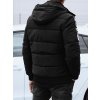 Pánská prošívané bunda Barva černá DSTREET TX4637 (Velikost M, Barva Černá)