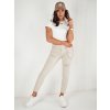Dámské džíny s vysokým pásem ALEX DSTREET UY1876 (Velikost S, Barva Béžová)