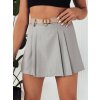 Mini sukně MIRAM Barva šedá DSTREET CY0425 (Velikost S, Barva Šedá - světle)
