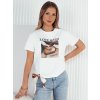 Dámské tričko s potiskem LOBAG Barva Bílý DSTREET RY2409 (Velikost S/M, Barva Bílá)