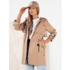 Dámská bunda parka VERDU Barva béžová DSTREET TY4224 (Velikost S, Barva Béžová)