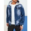 Pánská džínová bunda Barva tmavě modrá DSTREET TX4690 (Velikost S, Barva Modrá)