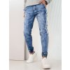 Pánské kalhoty jogger Barva modrá DSTREET UX4224 (Velikost S, Barva Modrá - světle)
