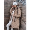 Dámská bunda oversize MELODY DSTREET TY3990 (Velikost S, Barva Béžová)