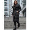Černá dlouhá dámská zimní bunda Dstreet TY3089 (Velikost S, Barva Černá)