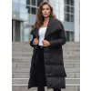 Černá dlouhá dámská zimní bunda Dstreet TY3089 (Velikost S, Barva Černá)