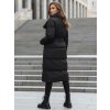 Černá dlouhá dámská zimní bunda Dstreet TY3089 (Velikost S, Barva Černá)