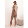 Komplet dámský s viskózou s ozdobami a elastickými kalhotami Jeremy (Velikost UNI, Barva Béžová)