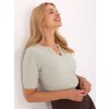 Dámský svetr PM-SW-PM-5053.39 s krátkým rukávem (Barva Tělová, Velikost S/M)