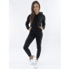 Dámský teplákový souprav DRESSLILY černý AY0129 (Velikost S, Barva Černá)