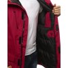 Pánská bunda parka zimní červená Dstreet TX2995 (Velikost S, Barva Červená)