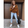 Dámská bunda FERNANDA kamelová Dstreet TY2285 (Velikost S, Barva Hnědá)