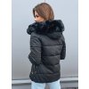 Černá dámská prošívaná zimní bunda s kapucí Dstreet TY3056 (Velikost S, Barva Černá)