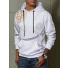 Pánská mikina s kapucí Barva Bílý DSTREET BX5574 (Velikost M, Barva Bílá)